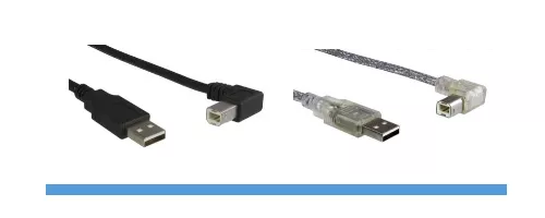 USB-kabel vinklet